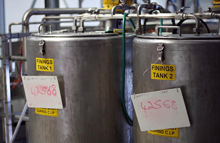 St Austell Brewery finings tanks