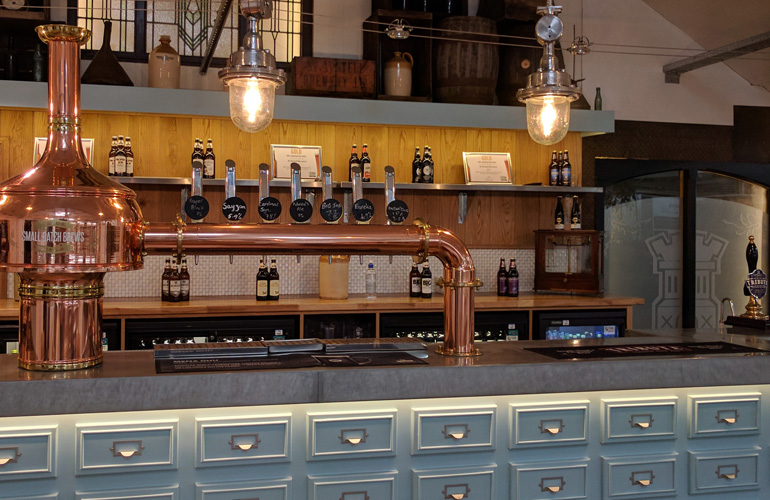 St Austell Brewery tasting area
